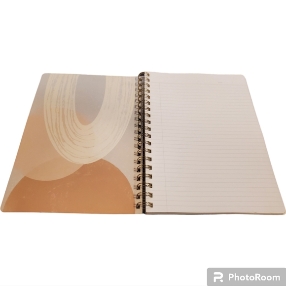 Fringe Studio Faux Leather Vegan Medallion Brentwood Navy Gold Stamp Notebook - Picture 3 of 9